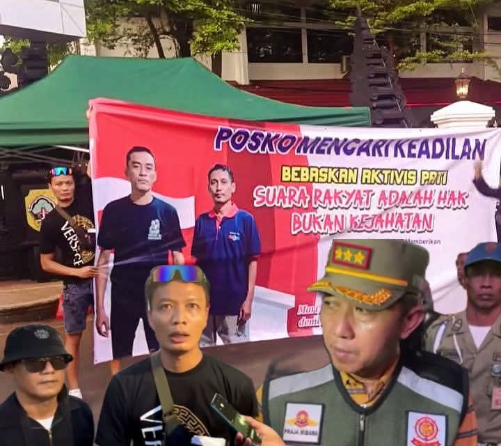 Dukung Supriyono dan Teguh, Warga Pati Dirikan Posko Keadilan di Alun-Alun