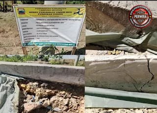 Kerusakan Dini Proyek Jalan Asem Bagus di Lampung Selatan Disorot Warga