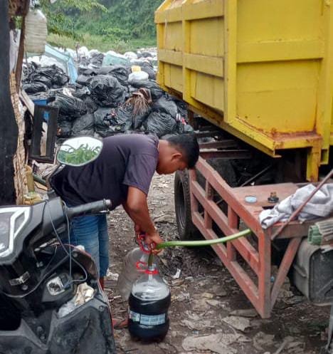 Praktik dugaan penyalahgunaan BBM subsidi