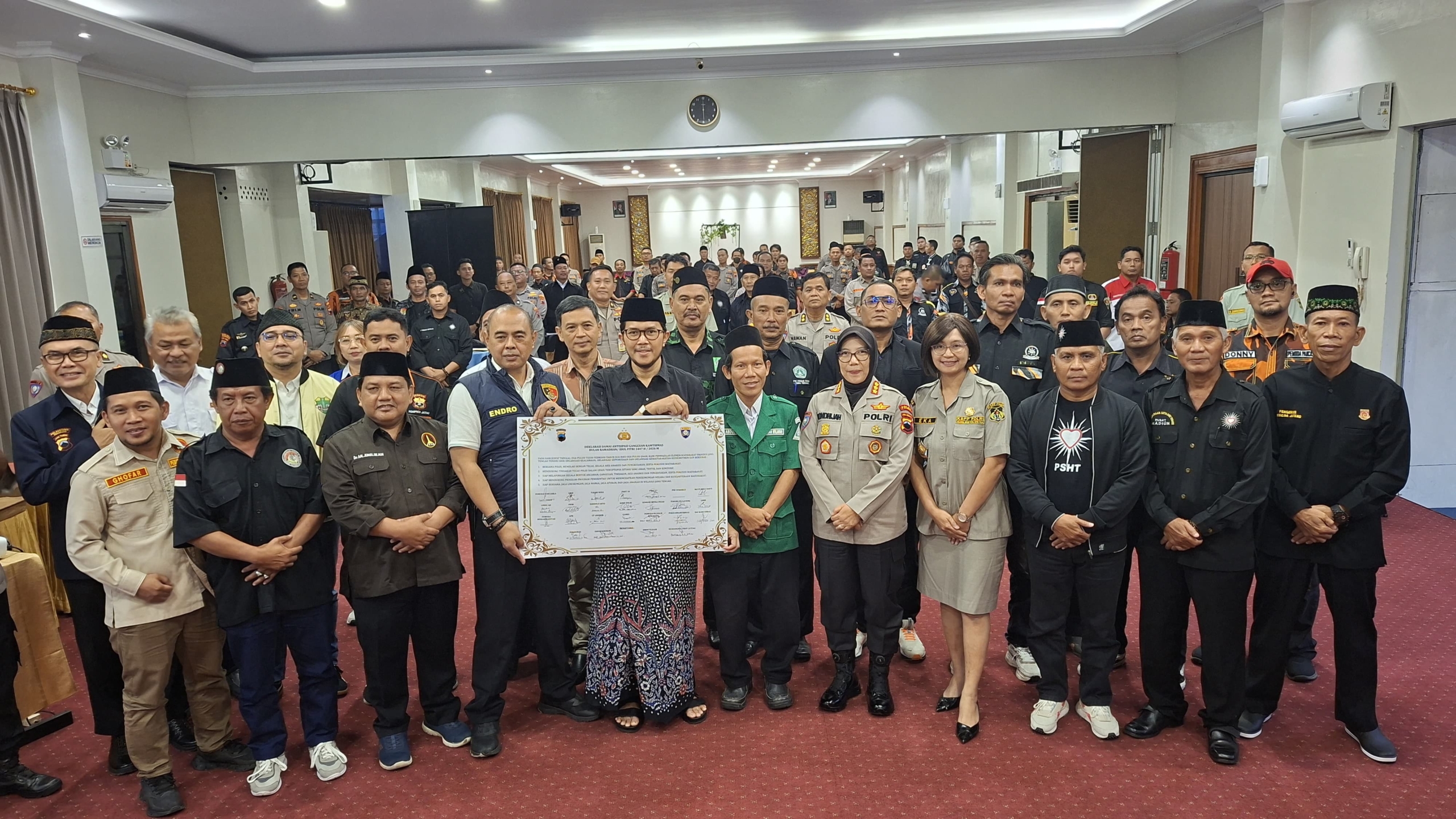 157 Tokoh Ormas Ikrar Jaga Kondusivitas, Polda Jateng Perkuat Sinergi Kamtibmas