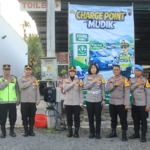 Polres Purbalingga Sediakan Charge Point Mudik untuk Kendaraan Listrik di Rest Area Cheng Ho