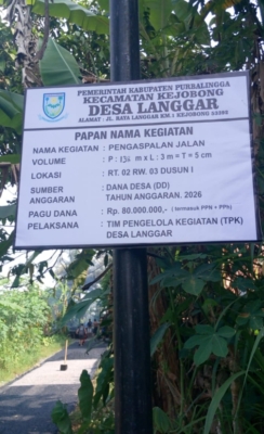 Pengaspalan Jalan Desa Langgar Tingkatkan Akses dan Mobilitas Ekonomi Warga