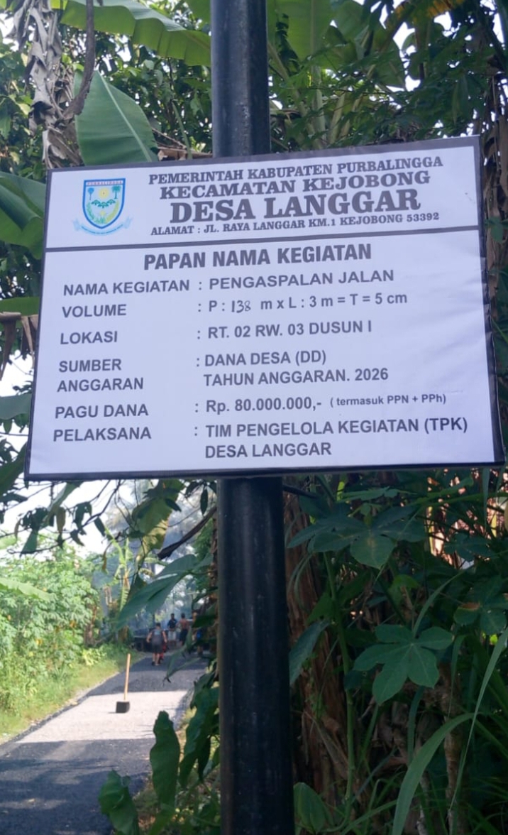 Pengaspalan Jalan Desa Langgar Tingkatkan Akses dan Mobilitas Ekonomi Warga