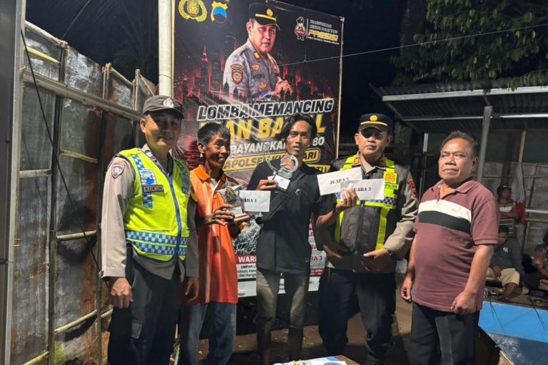 Polsek Kutasari Gelar Lomba Mancing Hari Bhayangkara ke-80