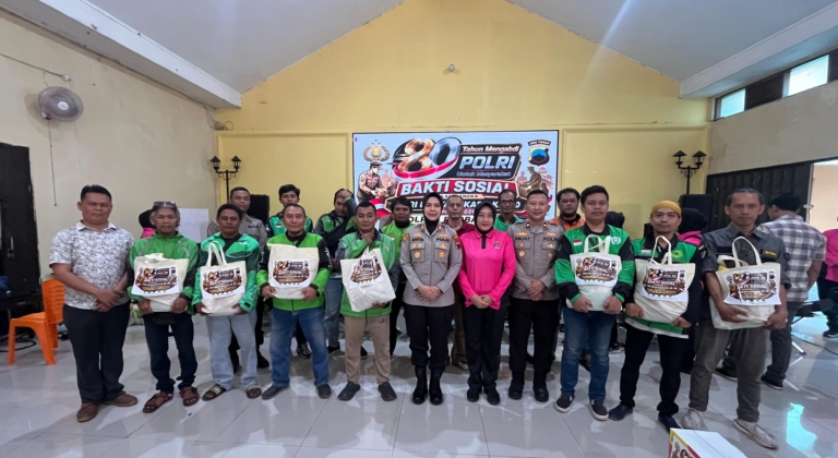 Polres Purbalingga Gelar Bakti Sosial, Bakti Kesehatan dan Donor Darah Hari Bhayangkara ke-80