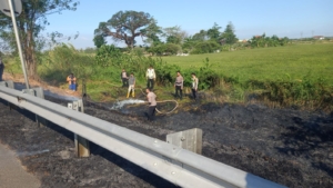 Kebakaran Lahan di sepanjang Jalan Tol Pejagan KM 248 Brebes Jadi Peringatan, Polda Jateng Imbau Masyarakat Hentikan Pembakaran Lahan Saat Musim Kemarau