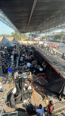 Tribun VIP Kejurnas Drift Speed Fest di GOR Satria Purwokerto Ambruk, Kemeriahan Berubah Jadi Kepanikan