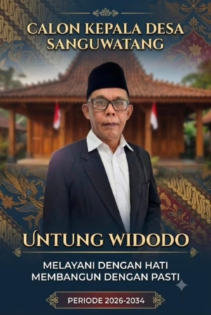 Untung Widodo Nyatakan Siap Mengabdi, Maju Sebagai Calon Kepala Desa Sanguwatang Periode 2026–2034