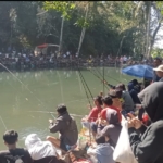 Lomba mancing ikan memperingati HUT RI ke 81 sekaligus Pengenalan Danau Munjulluhur Desa Karangbanjar