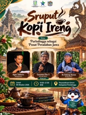 Paguru Sunaryo Bagikan 100 Eksemplar Novel Bangsa yang Menikahi Tanah di Purbalingga