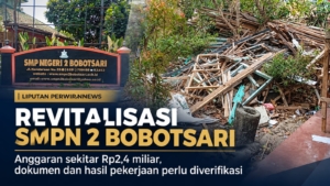 Revitalisasi SMPN 2 Bobotsari Beranggaran Rp2,4 Miliar Jadi Sorotan, PERWIRANEWS Dorong Verifikasi Dokumen