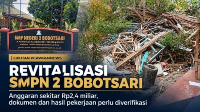 Revitalisasi SMPN 2 Bobotsari Beranggaran Rp2,4 Miliar Jadi Sorotan, PERWIRANEWS Dorong Verifikasi Dokumen